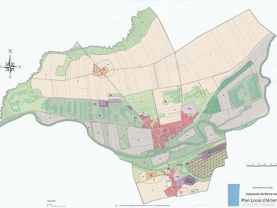 Plan de zonage - PLU de BERRY-AU-BAC