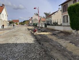 Rue des écoles - Travaux en cours 