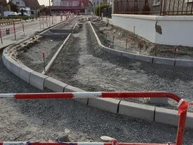 Rue des écoles - Travaux en cours 